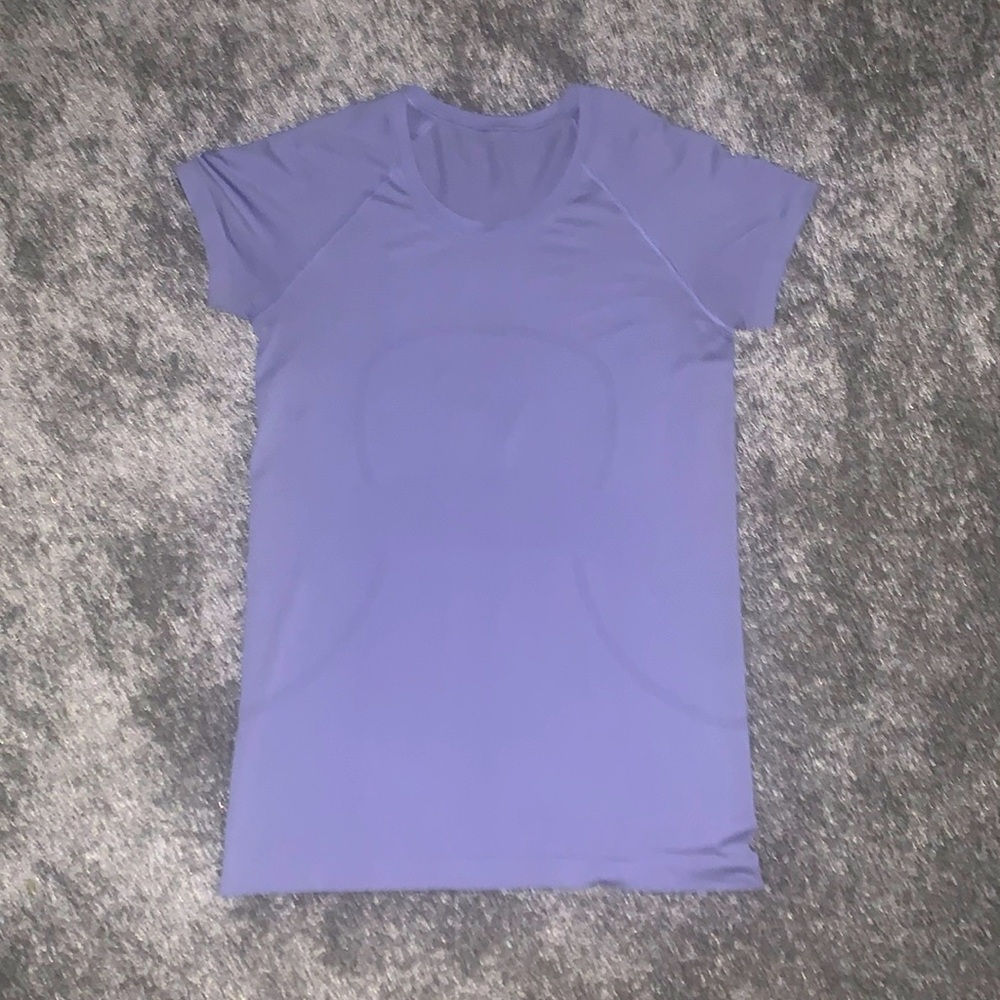 COPY - Size 8 Purple Lululemon Swiftly tech t-shirt hip length